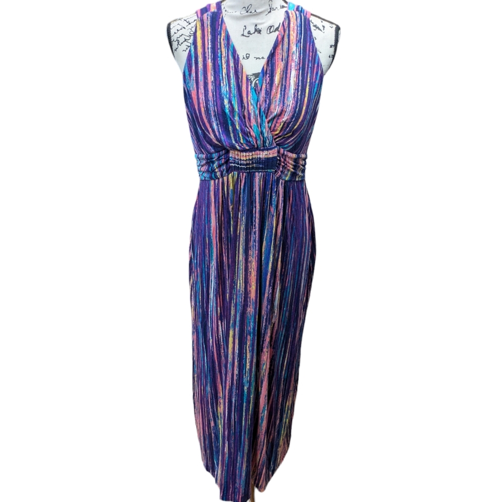 Soma Multicolor Striped Maxi Dress